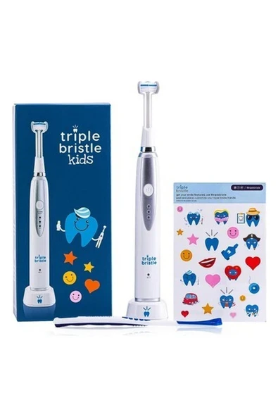 Triple Bristle Çocuk Sonic Diş Fırçası - Diş ve Diş Etlerini Temizlemek İçin ürün görseli 1