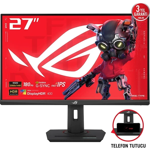 Asus ROG Strix XG27ACS 27 inç 180Hz 1ms 2K QHD Adaptive Sync Fast IPS Gaming Monitör ürün görseli 1