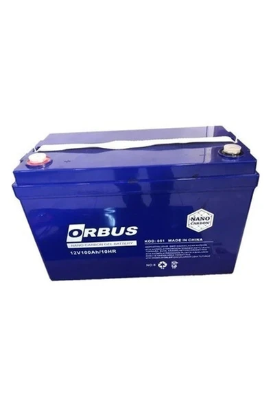 Orbus 12 V 100AH Nano Karbon Jel Akü ürün görseli 1