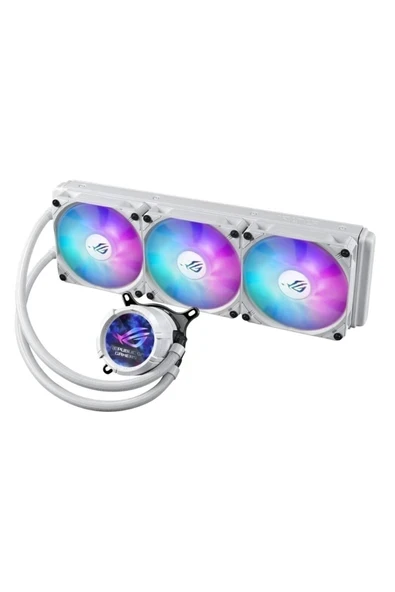 ROG Strix LC III 360 ARGB White Edition 360mm AM5/1700P Beyaz İşlemci Sıvı Soğutucu ürün görseli 1