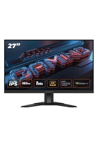 Gigabyte M27UA 27" UHD (4k) 160Hz 1ms Freesync Premium Ss IPS Oyuncu Monitörü Hdmı+Dp+Typec ürün görseli 1
