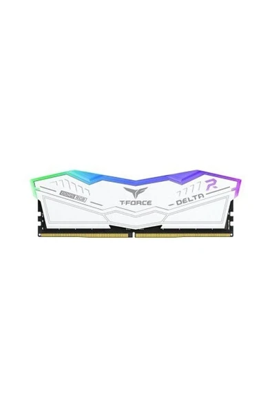 Team T-Force Delta Rgb White 32GB(2X16GB) 7200MHZ Ddr5 CL34 Gaming Ram (FF4D532G7200HC34ADC01) ürün görseli 1