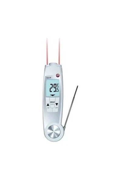 Testo 104-Ir Hem Lazerli Hem Problu Gida Termometresi ürün görseli 1