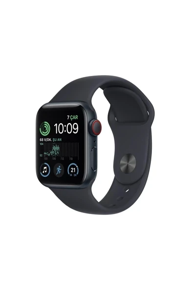 Watch SE GPS + Cellular 40mm Gece Yarısı Alüminyum Kasa ve Gece Yarısı Sport Band - Regular ürün görseli 1
