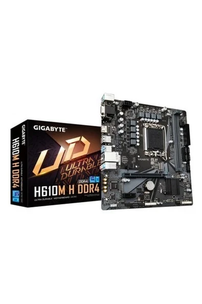 Gıgabyte Intel H610M H Ddr4 3200(OC) HDMI 1700P M2 Pcıe Nvme Pcıe 16X V4.0 (12. Nesil) ürün görseli 1