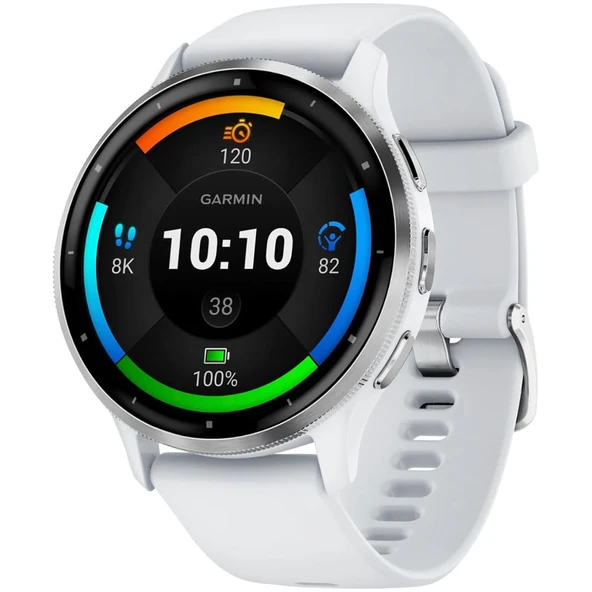 Garmin Venu 3 Health Fitness GPS Smartwatch Silver Bezel/Whitestone Band (45mm) - ürün görseli 1