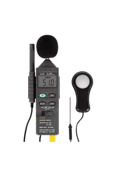 Cem Instruments Cem DT8820 Dördü Birarada Isı, Ses, Nem ve Işık Ölçer ürün görseli 1