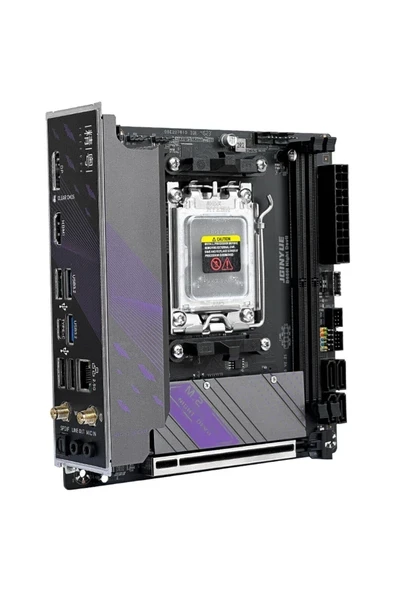 B650I Night Devil Amd B650 Chıpset Ddr5 7000 Mhz (Oc) Am5 Itx Gamıng Anakart ürün görseli 1