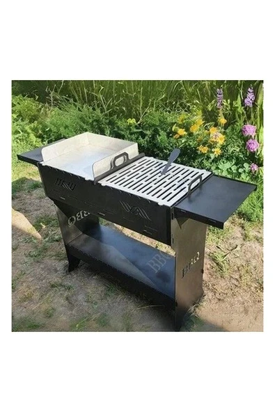 Ayaklı Barbekü Büyük Portatif Mangal ve Izgaraları ürün görseli 1