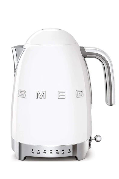 Smeg, su ısıtıcı sıcaklığı ayarlanabilir KLF04WHEU 1.7L artı sıcaklık seviyeleri, kireç önleyici filtre, su seviyesi göstergesi, güç kaynağı 2400W, beyaz ürün görseli 1