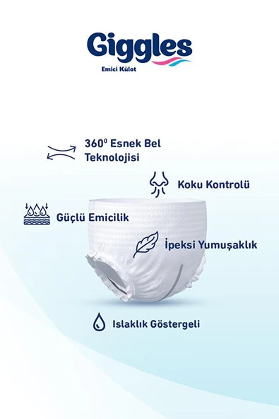 Giggles Emici Külot M-Medium Beden 60 Adet - Resim 4