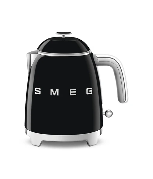 Smeg, Küçük elektrikli su ısıtıcısı KLF05BLEU 0,8 L, paslanmaz çelik filtre, emniyet kapatması, su seviyesi göstergesi, kaymaz taban ve entegre kablo saklama alanı, güç 1400W, siyah ürün görseli 1
