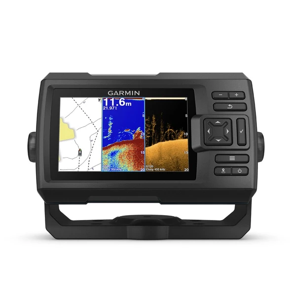 Garmin 010-01872-00 STRIKER 5CV ile Transducer, 5" GPS Fishfinder, CHIRP Geleneksel Ve ClearVu Scanning Sonar Transducer, Quickdraw Contours Mapping Software ürün görseli 1
