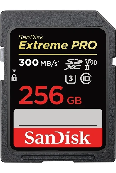 Extreme Pro 256gb 300/260mb/s Sdxc Uhs-ıı U3 V90 8k/4k Hafıza Kartı Sdsdxdk-256g-gn4ın ürün görseli 1