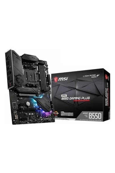 Mpg B550 Gaming Plus (Atx Amd Am4 Ddr4 M.2 USB 3.2 Nesil 2 HDMI Atx Oyun Anakartı Amd Ryzen™ 5000 Işlemciler ürün görseli 1