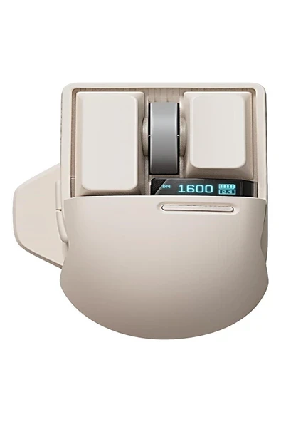 Lofree Touch Pbt Kablosuz Mouse Bluetooth, Kablolu Bağlantı, Şarj Edilebilir, Krem ürün görseli 1