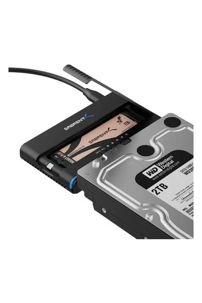 Sabrent USB 3.2 Type C M.2 Pcıe Nvme + 2,5/3,5 Inç SSD ve HDD Dönüştürücü [ds-Ucmh] ürün görseli 1