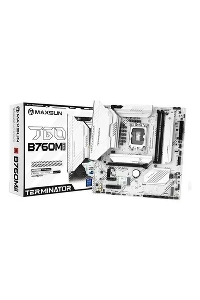 Maxsun Temınatör B760M Gkd5 Ice Ddr5 Hdmı-Dp Pcıe 5.0 1700P Matx ürün görseli 1