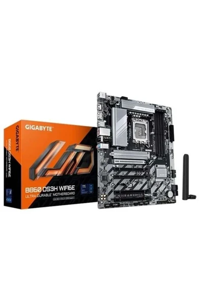 B860 DS3H WIFI6E DDR5 HDMI-DP TYPE-C PCIE 5.0 1851P ATX ürün görseli 1