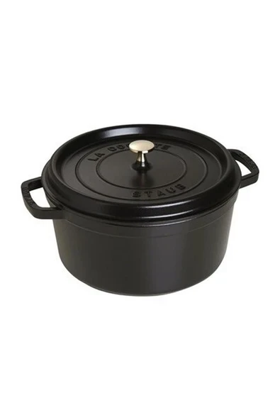 Staub Döküm Tencere Yuvarlak 28 cm Siyah ürün görseli 1