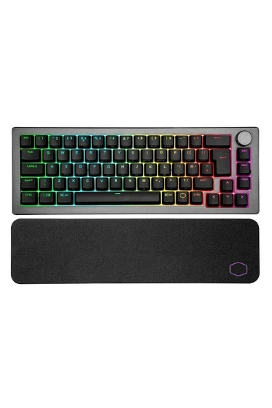 Cooler Master CK721 Rgb Red Switch 2.4/bluetooth %65 Mekanik Oyuncu Klavyesi Uzay Gri-Uk Layout ürün görseli 1
