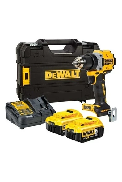 Dewalt DCD800P2T 18V 5.0AH Li-Ion Kömürsüz Çift Akülü Darbesiz Matkap ürün görseli 1