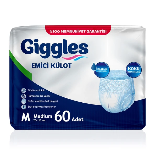 Giggles Emici Külot M-Medium Beden 60 Adet ürün görseli 1