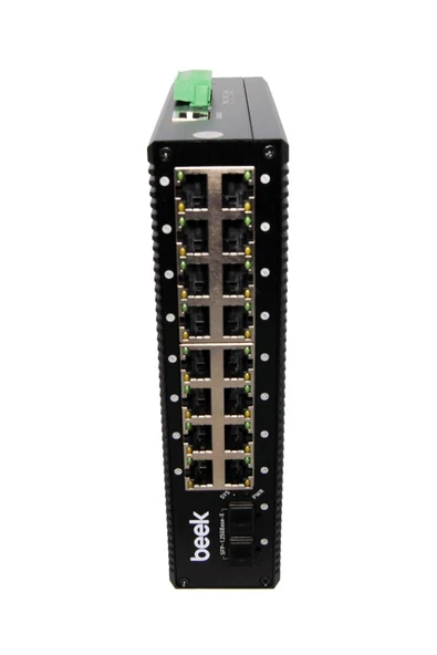 Yönetilebilir L2+ Endüstriyel PoE Switch 16 x 10/100/1000T IEEE802.3af/at PoE+ port ( ürün görseli 1