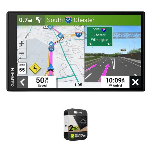 Garmin 010-02471-00 DriveSmart 86 8" Car GPS Navigator | Resmi ABD Ortak Modeli | Mail 2YR CPS Geliştirilmiş Koruma Paketi ürün görseli 1