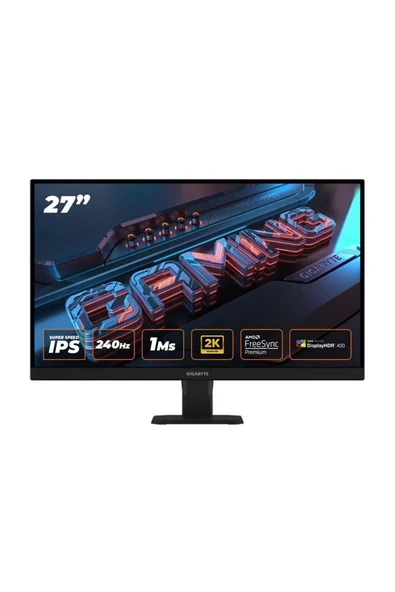 Gigabyte GS27QXA 27" Qhd 240Hz 1ms Freesync Premium Ss IPS Oyuncu Monitörü Hdmı+Dp ürün görseli 1