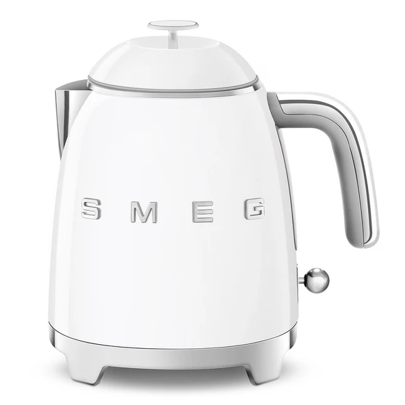 Smeg, Küçük elektrikli su ısıtıcısı KLF05WHEU 0,8 L, paslanmaz çelik filtre, emniyet kapatması, su seviyesi göstergesi, kaymaz taban ve entegre kablo saklama yeri, güç 1400W, beyaz ürün görseli 1