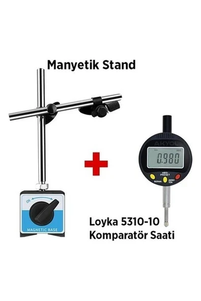 Loyka 5310 Komparatör Saati ve Manyetik Komparatör Standı Seti ürün görseli 1