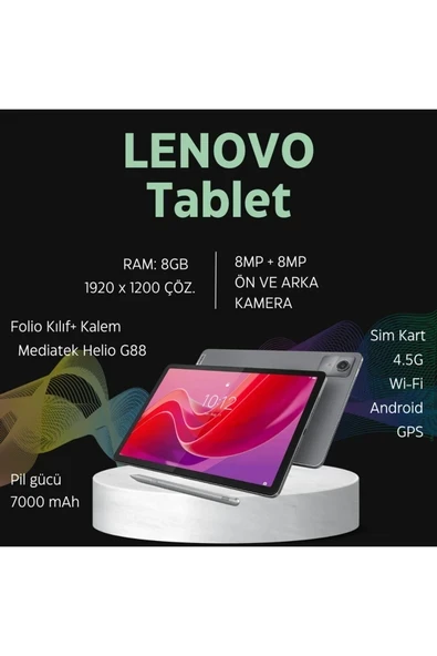 4gb 128gb 11inch Fullhd -android Tab M11 1.8ghz Tablet Kulaklık Hediye ürün görseli 1