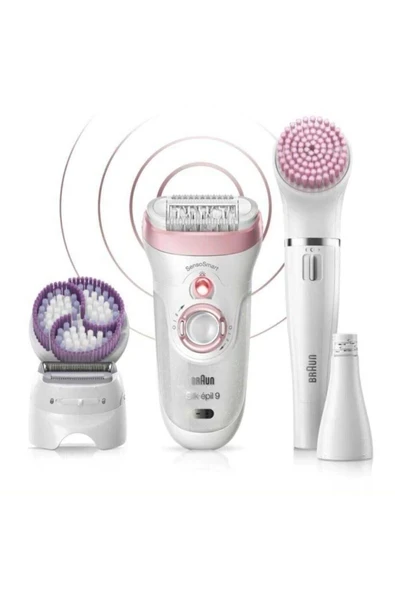Braun Silk-épil 9 9975 Güzellik Seti SensoSmart Kablosuz Islak-Kuru Kullanım 8 Ek Parçalı Epilatör ürün görseli 1