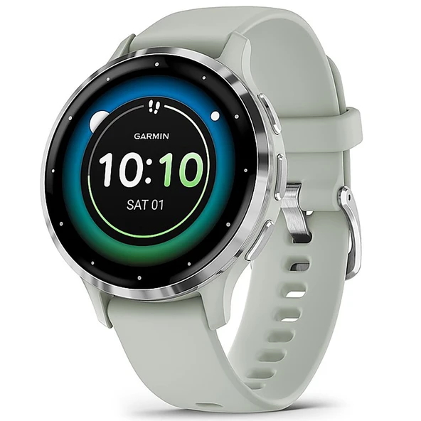 Garmin Venu 3S Health Fitness GPS Smartwatch Silver Bezel/Gray Band (41mm) - ürün görseli 1