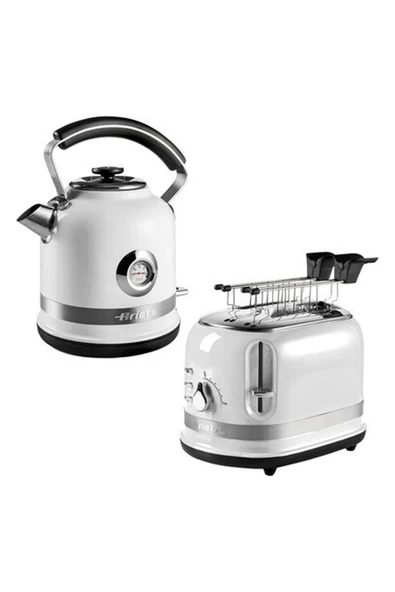 Ariete Moderna Beyaz 1.7 Litre Kettle ve Ekmek Kızartma Makinesi Seti ürün görseli 1