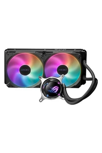 Asus Rog Strıx Lc Iı 280 Argb Aura Sync Dual Rog 140MM Adreslenebilir Fan Sıvı Cpu Soğutucusu ürün görseli 1