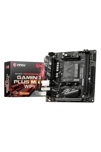 Msı B450I Gaming Plus Max Wifi Ryzen Am4 M2 Ddr4 Mini Itx Anakart ürün görseli 1