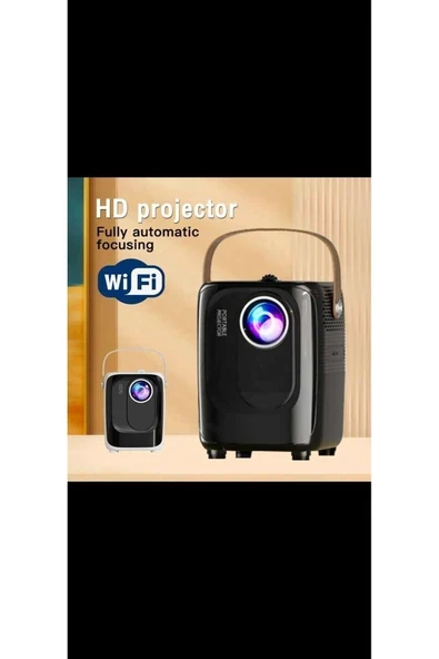Full HD Android 5G Wi-Fi Bluetooth projeksiyon cihazı, taşınabilir ve yüksek kalite ürün görseli 1