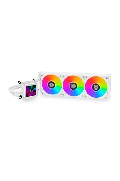 Lian Li Galahad Iı LCD 360MM Beyaz Işlemci Sıvı Soğutucu (G89.GA2ALCD36W.00) ürün görseli 1