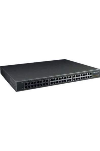 48 Port 10-100-1000 Mbps Switch Çelik Kasa Rack Mount Switch ürün görseli 1