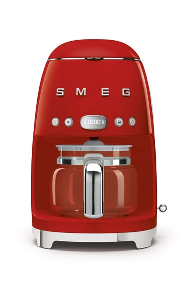 Smeg, DCF02RDEU, filtre kahve makinesi, aroma ve otomatik başlatma fonksiyonu, 12 bardağa kadar cam sürahi, 2 yoğunluk seviyesi, sıcak tutma fonksiyonu, 1050W, kırmızı ürün görseli 1