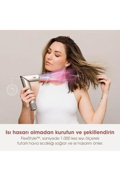 Flexstyle 5-in-1 Air Saç Kurutma Ve Şekillendirme Sistemi+saklama Kutusu - Gri-bej ürün görseli 1