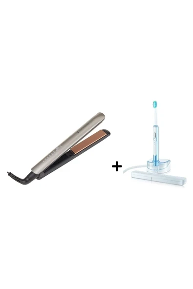 AvantajPaketi S8590 Pro Keratin Bakım Seramik Plaka Düzleştirici+SonicFresh Ultra TemizlikDişFırçası ürün görseli 1