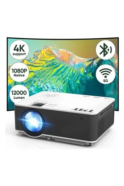 Tmy 5g Wifi ve Bluetooth 5.1 - 13000 Lümen 1080P - 4K Destekli Projektör ürün görseli 1