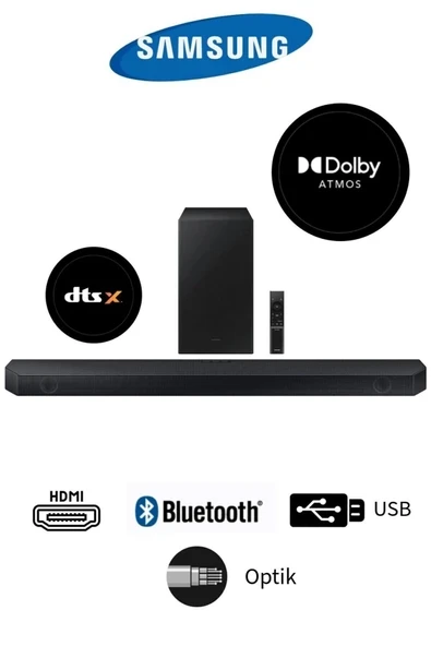 3 boyutlu ses Q Serisi Dolby Atmos&DTS:X 360W Soundbar HWQ600- Çoklu BağlantıTüm TV Marka Uyumu ürün görseli 1