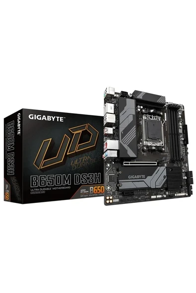 B650M DS3H AMD B650 AM5 DDR5 8000MHz (OC) HDMI/DP M.2 RGB mATX Anakart ürün görseli 1
