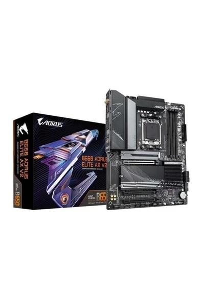 B650 AORUS ELITE AX v2 WIFI6E DDR5 HDMI-DP PCIE 4.0 AM5 ATX ürün görseli 1