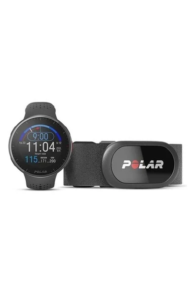 Polar Pacer Pro Gelişmiş Gps Koşu Saati Grey/ black + H10 Hr Sensör ürün görseli 1