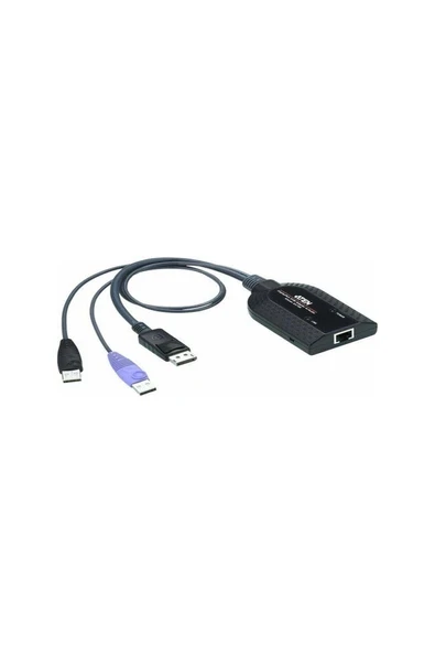 KA7189 USB DISPLAY PORT to ETNERNET Virtual Media KVM Adaptö ürün görseli 1